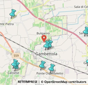 Mappa Via Capannaguzzo, 47035 Gambettola FC, Italia (3.16)