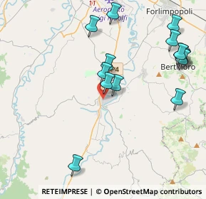 Mappa Via Antonio Montanari, 47014 Meldola FC, Italia (4.75667)