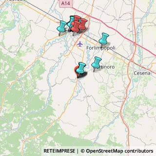 Mappa Via Antonio Montanari, 47014 Meldola FC, Italia (7.875)