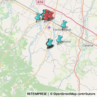 Mappa Viale della Pace, 47014 Meldola FC, Italia (7.921)