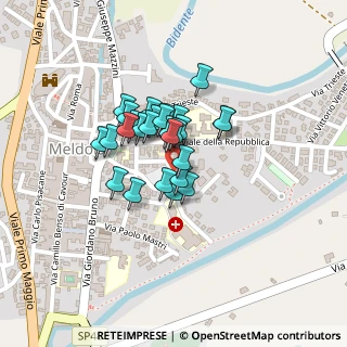 Mappa Viale della Pace, 47014 Meldola FC, Italia (0.14407)