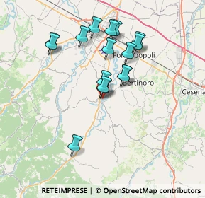 Mappa Viale della Pace, 47014 Meldola FC, Italia (6.58063)