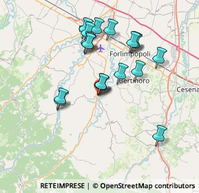 Mappa Viale della Pace, 47014 Meldola FC, Italia (6.80421)