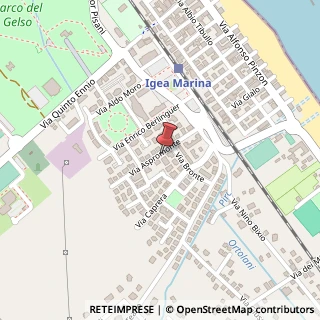 Mappa Via Aspromonte, 11, 47814 Igea Marina RN, Italia, 47814 Bellaria-Igea Marina, Rimini (Emilia Romagna)