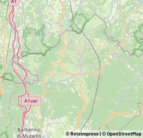 Mappa 50033 Firenzuola FI, Italia (8.935)