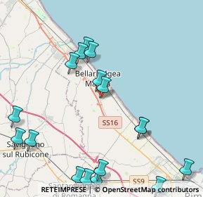 Mappa Via San Vincenzo Ferreri, 47814 Bellaria-Igea Marina RN, Italia (5.33412)