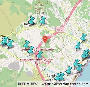 Mappa Via Buragi, 17054 Boissano SV, Italia (1.5055)