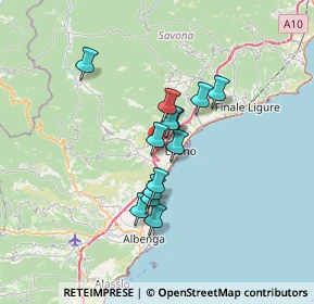 Mappa Via Buragi, 17054 Boissano SV, Italia (5.02692)