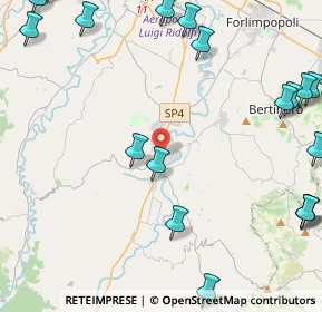 Mappa Via Giuseppe Mazzini, 47014 Meldola FC, Italia (6.6475)