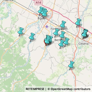 Mappa Via Giuseppe Mazzini, 47014 Meldola FC, Italia (8.426)
