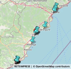 Mappa Via Bernardo Richeri, 17025 Loano SV, Italia (22.0985)