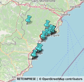 Mappa Via Richieri, 17025 Loano SV, Italia (9.3725)