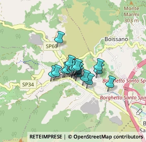 Mappa Via Alla Certosa, 17055 Toirano SV, Italia (0.398)