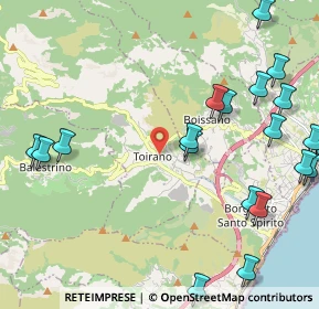 Mappa Via Alla Certosa, 17055 Toirano SV, Italia (2.8725)