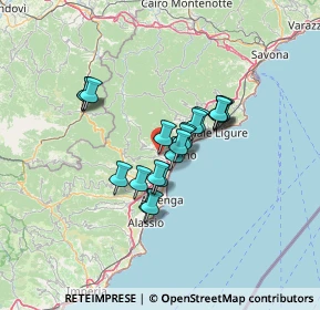 Mappa Via Alla Certosa, 17055 Toirano SV, Italia (9.7345)