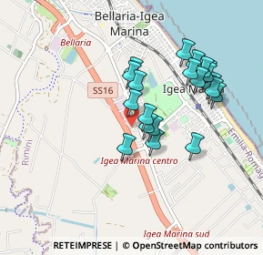 Mappa Via Fabio Filzi, 47814 Bellaria-Igea Marina RN, Italia (0.8185)