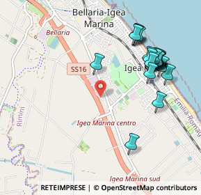 Mappa Via Fabio Filzi, 47814 Bellaria-Igea Marina RN, Italia (1.121)