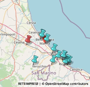 Mappa Via Fabio Filzi, 47814 Bellaria-Igea Marina RN, Italia (13.58077)