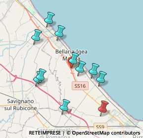 Mappa Via Fabio Filzi, 47814 Bellaria-Igea Marina RN, Italia (3.72545)