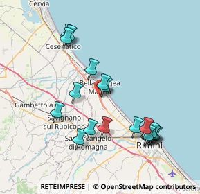 Mappa Via Fabio Filzi, 47814 Bellaria-Igea Marina RN, Italia (7.99737)