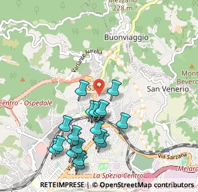 Mappa Via Ticino, 19126 La Spezia SP, Italia (1.007)