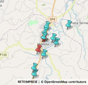 Mappa Via Giacomo Matteotti, 47014 Meldola FC, Italia (1.36636)
