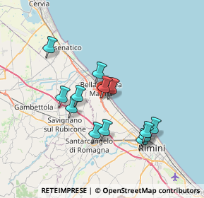 Mappa Via Mantani E., 47814 Bellaria-Igea Marina RN, Italia (6.49385)