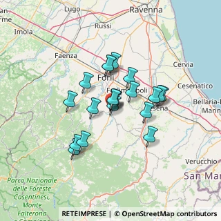 Mappa Via Fonte Vecchia, 47014 Meldola FC, Italia (10.382)