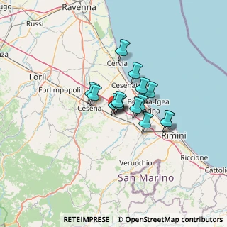 Mappa Via XXV Aprile, 47035 Gambettola FC, Italia (8.14067)