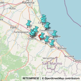 Mappa Via XXV Aprile, 47035 Gambettola FC, Italia (9.44786)