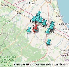 Mappa 47014 Meldola FC, Italia (9.99053)