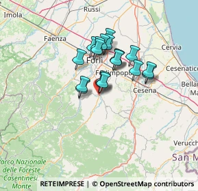 Mappa 47014 Meldola FC, Italia (9.77316)