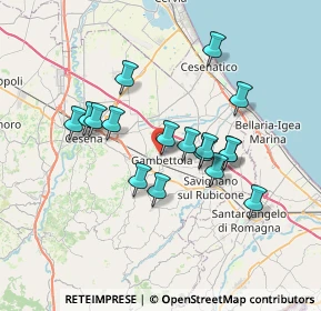 Mappa Via Cecchino Maestri, 47035 Gambettola FC, Italia (6.20294)