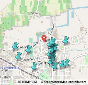 Mappa Via Cecchino Maestri, 47035 Gambettola FC, Italia (0.472)
