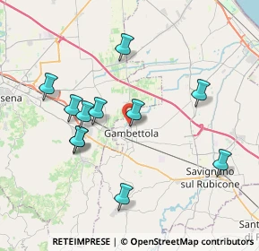 Mappa Via Cecchino Maestri, 47035 Gambettola FC, Italia (3.82364)