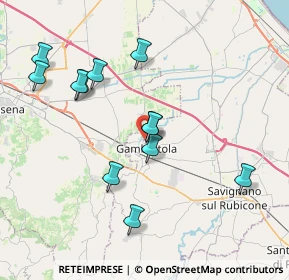 Mappa Via Cecchino Maestri, 47035 Gambettola FC, Italia (3.89417)