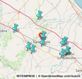 Mappa Via Cecchino Maestri, 47035 Gambettola FC, Italia (3.93364)