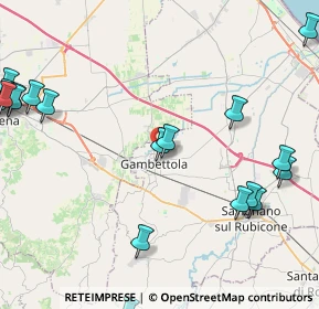 Mappa Via Romagna, 47035 Gambettola FC, Italia (6.2925)