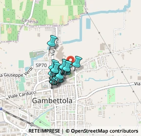 Mappa Via Romagna, 47035 Gambettola FC, Italia (0.268)