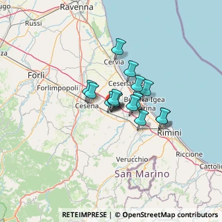 Mappa Via Roma, 47035 Gambettola FC, Italia (8.01467)