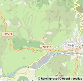 Mappa Via Riccianico, 50033 Firenzuola FI, Italia (1.21154)