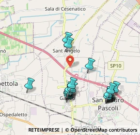 Mappa Via del Lavoro, 47043 Gatteo FC, Italia (2.1655)