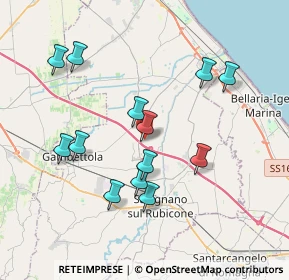 Mappa Via del Lavoro, 47043 Gatteo FC, Italia (3.70154)