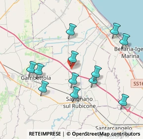 Mappa Via del Lavoro, 47043 Gatteo FC, Italia (3.94083)