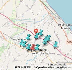 Mappa Via del Lavoro, 47043 Gatteo FC, Italia (3.30923)