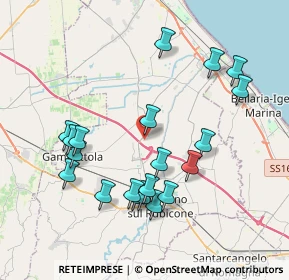 Mappa Via del Lavoro, 47043 Gatteo FC, Italia (4.018)