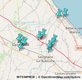 Mappa Via del Lavoro, 47043 Gatteo FC, Italia (3.35385)