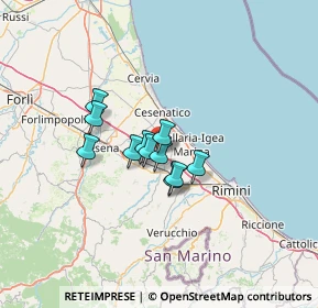 Mappa Via del Lavoro, 47043 Gatteo FC, Italia (8.29182)
