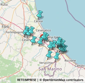 Mappa Via del Lavoro, 47043 Gatteo FC, Italia (11.568)