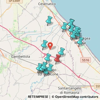 Mappa Via I Colombarazzo, 47039 Savignano sul Rubicone FC, Italia (4.0965)
